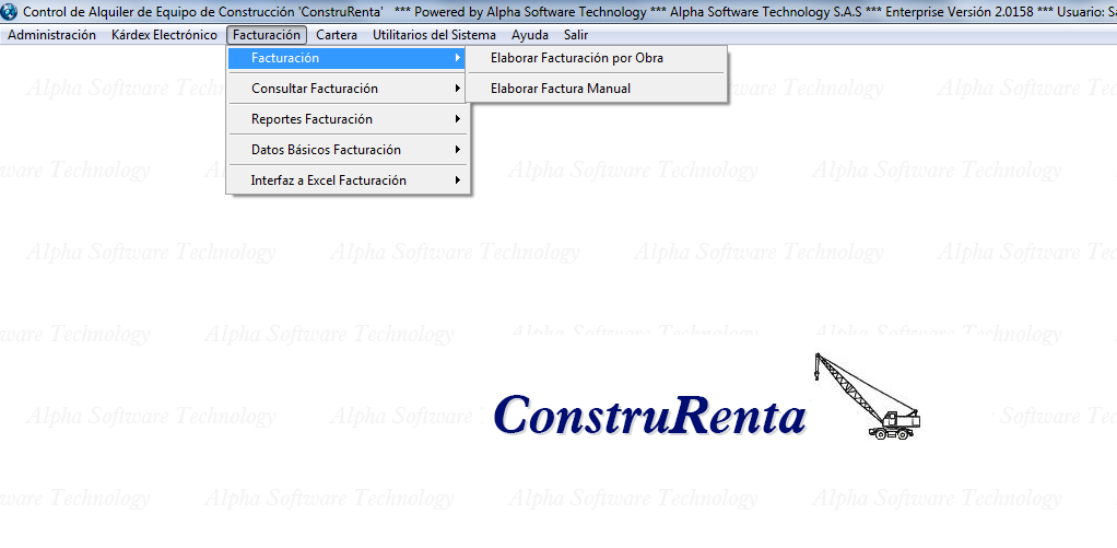 Men� Control de Costos